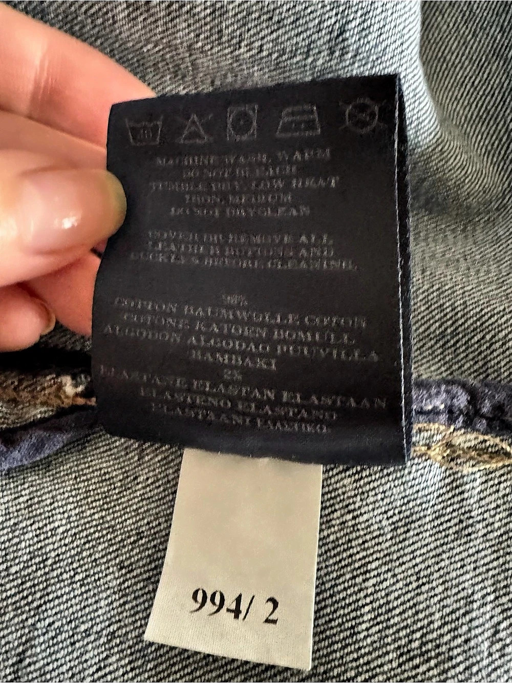 Burberry Denim Jacket in Blue Size 6 EUC - Picture 6 of 16
